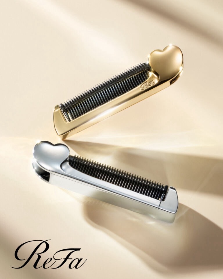 ゴールドとシルバーのReFa HEART COMB IRON Aira